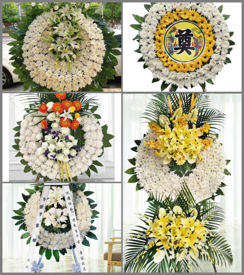 山东青岛黄岛区六汪镇石屋村花圈速递